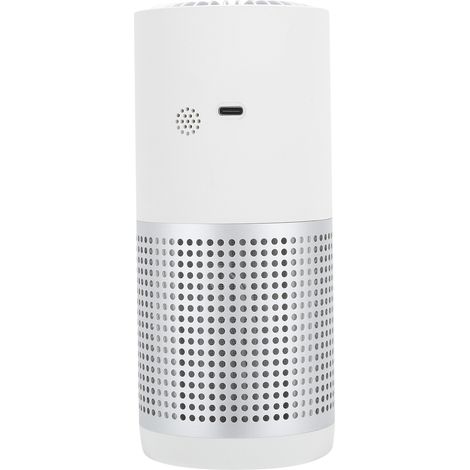 Purificateur d'air de voiture, diffuseur d'air USB mini à ions négatifs, humidificateur, accessoire de voiture, blanc (1/5)