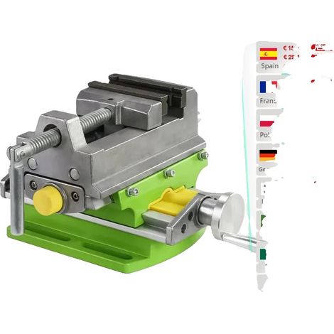 Étau à glissière croisée, Matériau en acier, Dimensions de 3 pouces, Convient pour les applications de fraisage et de perçage, Mode de conduite manuel, Étau de banc à glissière croisée (1/5)