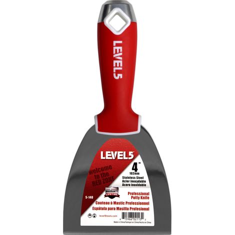 LEVEL5 Spachtel aus Edelstahl 4"/102mm weicher Griff 5-140 (1/3)