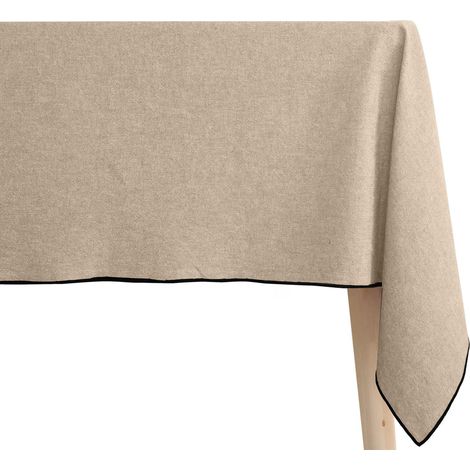 Nappe coton HONO finition point bourdon Rectangulaire 160x250 cm (1/5)