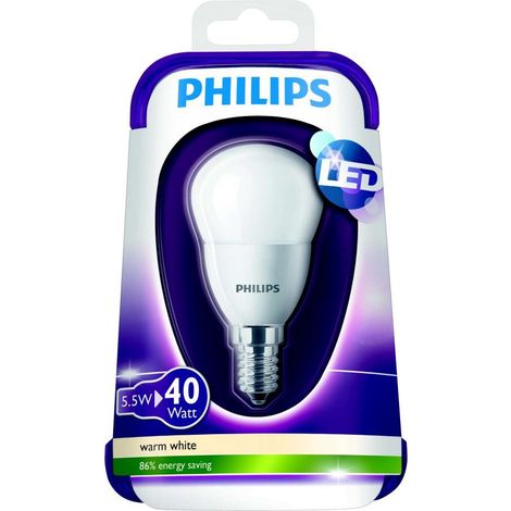 PHILIPS - LAMPADINA LED A SFERA 40W E14 WW 230V ND (1/5)