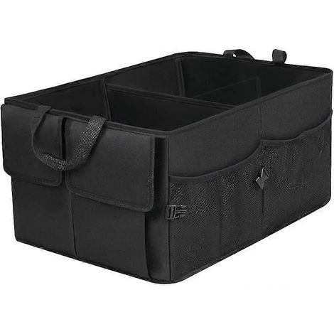 Organisateur de coffre de voiture pliable, sac de rangement avec bac de rangement portable ajustable et support de voiture, étanche (1/5)