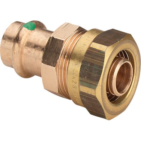 Viega Verschraubung mit SC Sanpress 2213 in 16x15mm Rotguss (1/3)