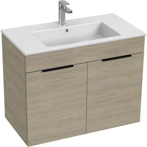 Jika Cube - Mobile con lavello 80x43x61 cm, frassino H4537521765141 (1/2)