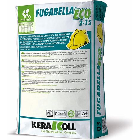 KERAKOLL FUGABELLA 2-12 Mortero Para Junta 25 kg - Acabado: GRIS PERLA - ref: K70096