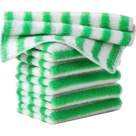 Lot de 5 torchons de cuisine en fibre de bambou, chiffons de nettoyage, chiffons à poussière, torchons absorbants, chiffons de nettoyage réutilisables (1/3)