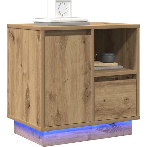 Maison Exclusive - Armario de Noche 2 pcs Roble artesanal 50 x 34