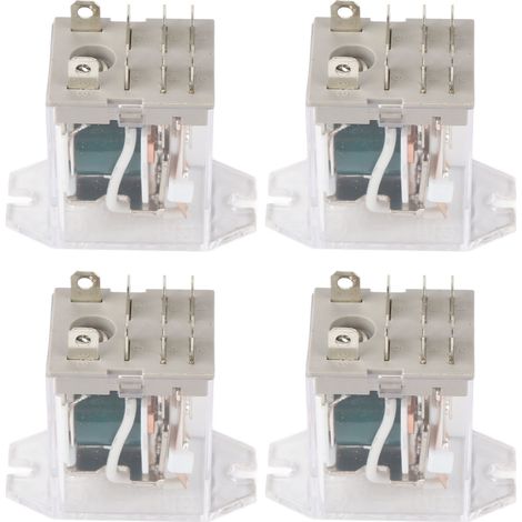 Relais de puissance électromagnétique 4 pièces 220 V, structure thermoplastique étanche multi-usages pour porte de garage (1/5)