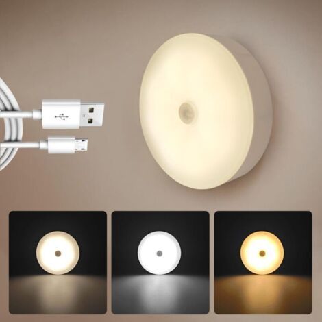 3 moules d'éclairage à intensité variable Mini veilleuse LED rechargeable sans fil Mini lampe tactile Pour escaliers, salon, (1/4)