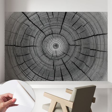 Papier peint adhésif décoratif pour chambre et salon Design moderne à poser facilement Harmonie forestière 104x70 cm (1/5)