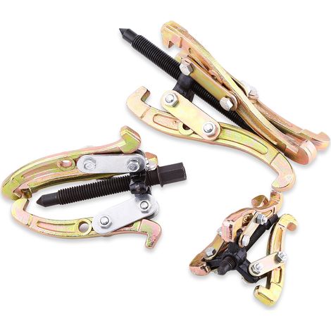 Kit extracteur de roulements moyeux robuste 3" 4" 6" pour auto utilitaire roues engrenages poulies avec 3 mâchoires (1/5)