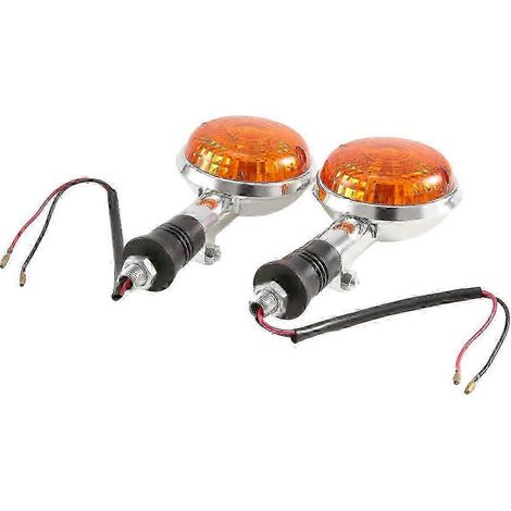 Paquete de 2 lentes de intermitentes Yamaha Road Star Virago V Star 85-99 con función de luz, edición 0618 (1/3)