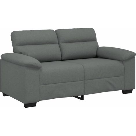 Divano a 2 Posti  Sofa Grigio Scuro 160x81x84 cm in Tessuto (1/5)