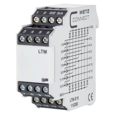 Module test de lampe 250, 250 V/AC, V/DC (max) Metz Connect LTM-E16 1 pc(s) Q818983 (1/3)