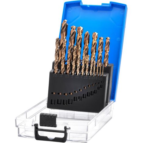 Draper Expert Cobalt Drill Bit Set (19 Pieces, HSSE M35, Model 08964)