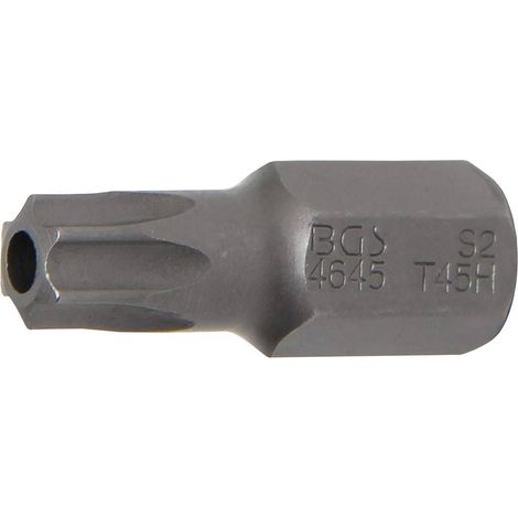 Embout Torx T45 30 mm - Profil T 10 mm (3/8) - Perçage pour Vis Torx - Précision et Durabilité - D-Work