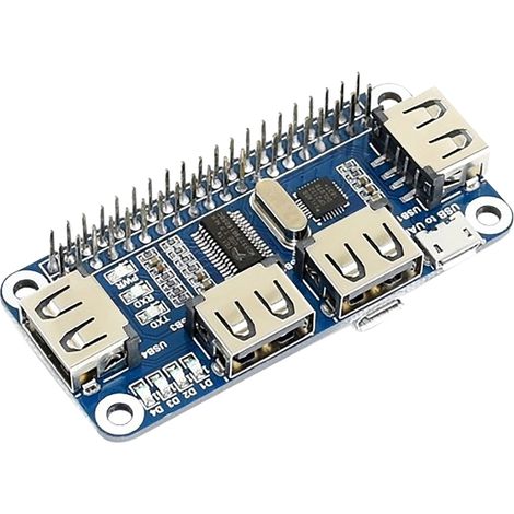 Hub USB WAVESHARE avec 4 ports pour Raspberry Pi (1/3)