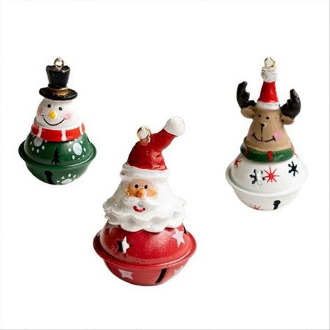 Décorations de Noël à suspendre : Père Noël, cerf et ours (1/5)