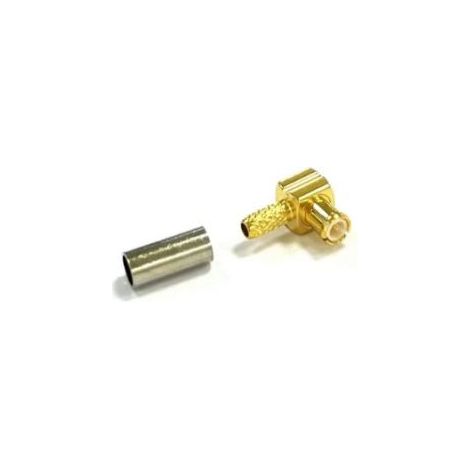 Connecteur coaxial RS PRO Mâle Droit, raccordement A sertir 50O Montage sur câble ( Prix pour 1 )