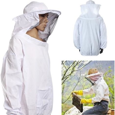 NEUFU Costume Apiculture Ensemble d'Outils Apiculteur Manches Longues Avec Gants (1/4)