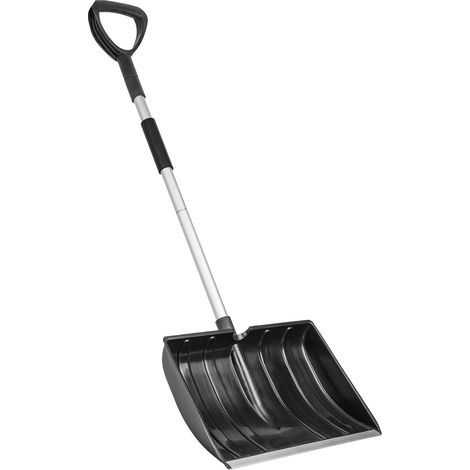 Pelle à Neige Pelle d'hiver, Pelle à Neige réglable Portable, Pelle à Neige et Glace Grande capacité 42cm, poignée en D pour la Conduite de Voiture de Jardin et Le Camping en Plein air (1/5)