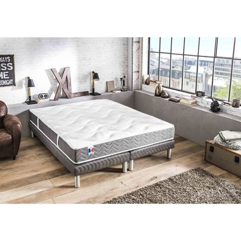 Ensemble Matelas ep21/22cm 759 ressorts 160x200cm + Sommier (1/3)