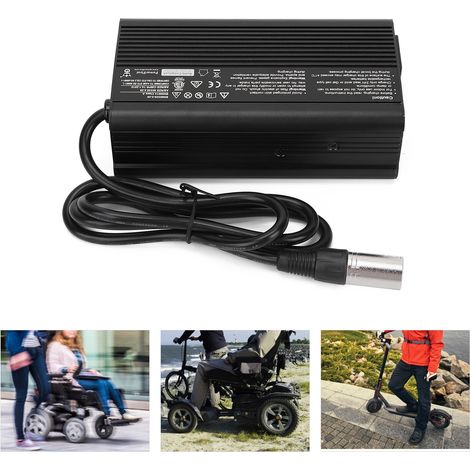 Chargeur de Batterie 24V 8A Remplacement Accessoire pour Scooter Électrique Fauteuils Roulants 110‑240V (1/5)