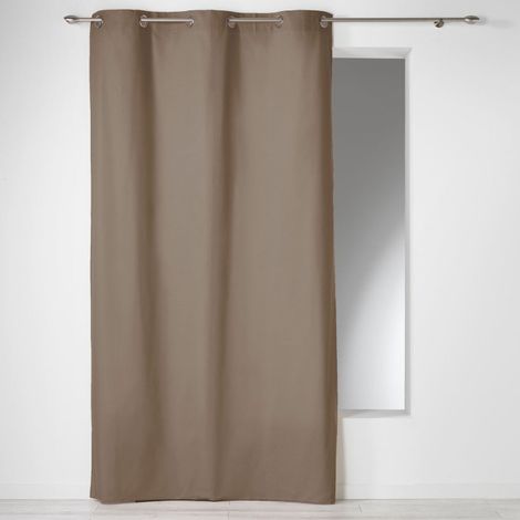 Rideau à Oeillets "Panama" 140x240cm Noisette
