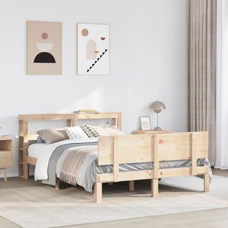 Bed Frame with Headboard without Mattress 120x200 cm vidaXL (1/5)