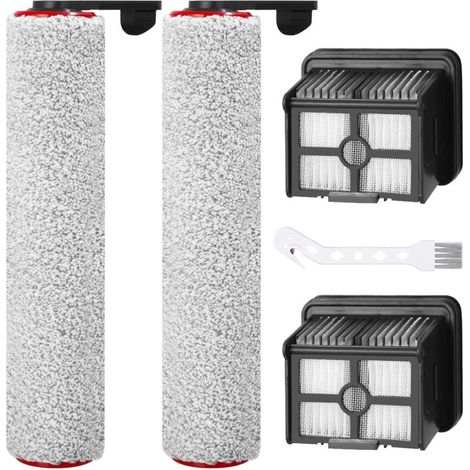 Accessoires pour H12 Pro Rechange pour aspirateur Eau et poussière, Filtre d'aspirateur, 2 Brosse rotative, 2 filtres Hepa, 1 brosse de nettoyage pour aspirateur H12 Pro (1/5)