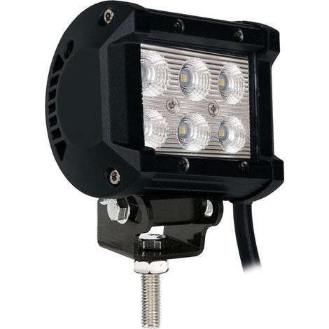 Rampe a LED - 18 W - 6500 K - 1200 LM - 95.7 x 63 x 107.83 mm - Boitier aluminium - 9.5 cm (1/2)