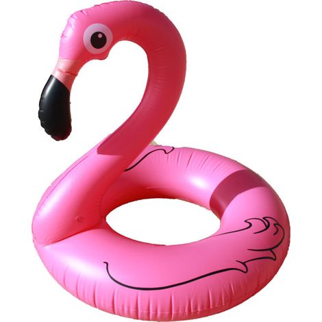 Inflatable flamingo float (1 pack), 120 cm, ideal for the pool, lake or beach. (1/5)