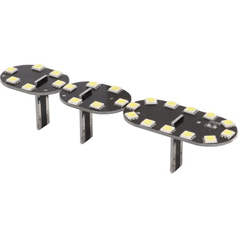 Lot de 3 lampes de lecture LED intérieures pour voiture, 8000 lm, 12 V, 5 W, lumière blanche, compatibles avec Nissan Qashqai (à partir de 2007). (1/5)