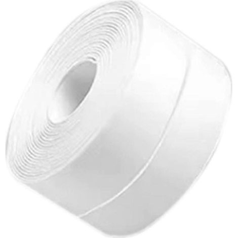 Ruban adhésif d'étanchéité de 3,2 m en PVC résistant à l'huile pour joints d'évier de cuisine, étanche, adhésif mural d'angle pour salle de bain. (1/5)