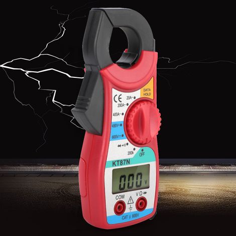 Pince ampèremétrique numérique KT87N 600 V/450 V CC/CA, 20-400 A, multimètre numérique avec écran LCD (1/5)