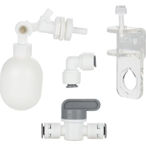 Kit de vanne à flotteur réglable pour tube en plastique, compatible avec les purificateurs d'eau d'aquarium et les systèmes de remplissage automatique. (1/5)