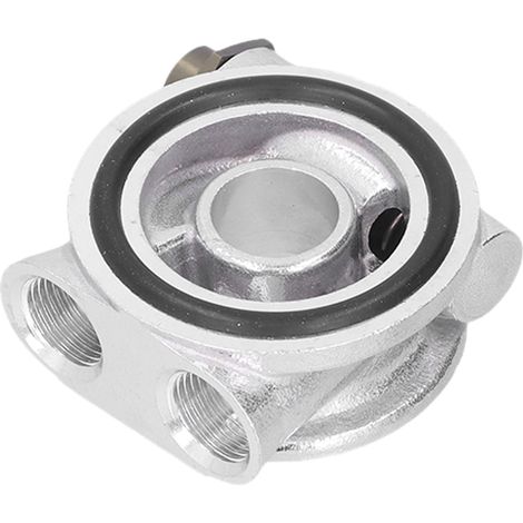 Support de filtre à huile avec thermostat, adaptateur sandwich 3/4in 16-UNF, raccords AN10 et M18x1,5mm, universel pour automobile (1/5)
