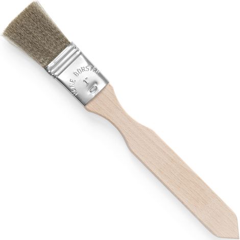 Cepillo de cocina para desengrasar, cerdas de alambre de acero inoxidable, estrecho, 25x200 mm - HENDI 515389