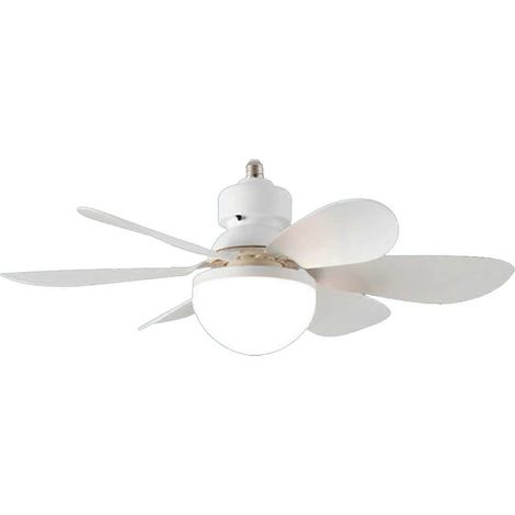 Ventilateur de plafond avec éclairage LED, contrôle de la lumière, 3 couleurs, télécommande sans fil et base à intensité variable. (1/4)