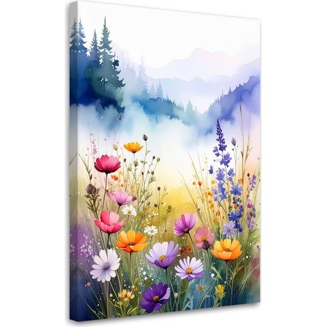Wandbild Feldblumen Wiese Natur 20x30 (1/5)