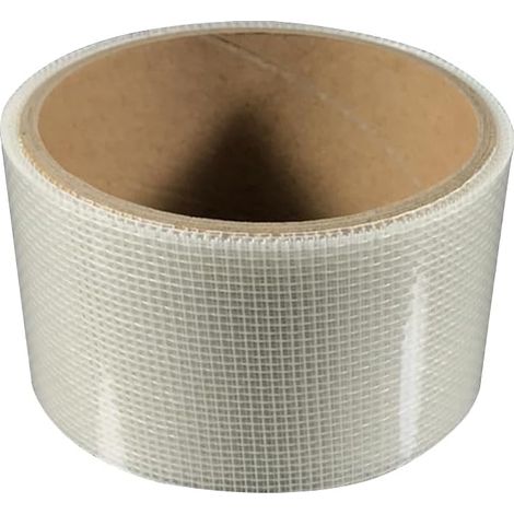 Moskitonetz-Reparaturband, 5 cm x 5 m, selbstklebend, zur Reparatur von Fenstern, Türen, Fliegengittern, Vorhängen (weiß) (1/5)