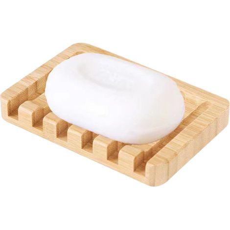 Porte-savon pour lavabo, bois, pour douche et bain et douche (1/5)