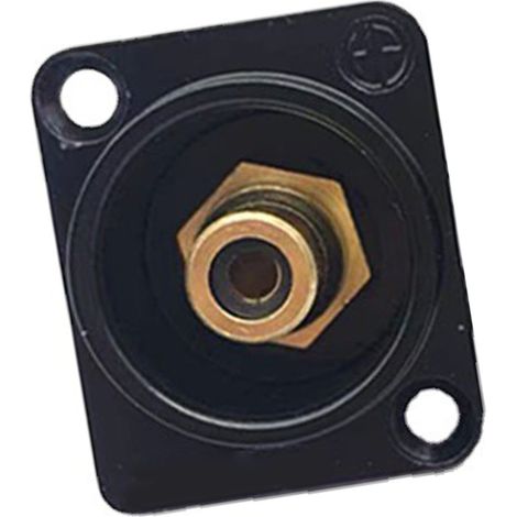 Adaptateur RCA à souder pour montage sur panneau, connecteur RCA femelle vers borne à souder AV pour TV, audio et console de jeux, noyau noir (1/5)