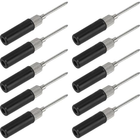 10 Stück Prüfspitzen 2 mm Isolationsdurchdringungsnadel, zerstörungsfreie Multimeter-Prüfspitze für Gold (1/4)