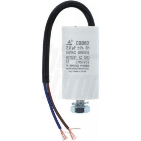Alpha elettronica condensatore polipropilene con cavo 2uf 450v cbb60g0200 affidabile