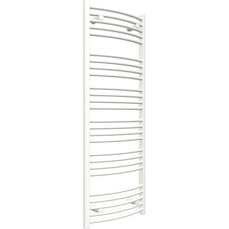 Matisère – Sèche-serviette mixte blanc 1479mm x 600mm – 840 Watt – Mode électrique et eau chaude – Indice IP x5 pour salle de bain - 600Z8B