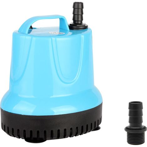Extrem leise Tauchpumpe mit einer Förderleistung von 1200 Litern pro Stunde, 15 Watt, für Aquarien, Teiche und Springbrunnen, mit zwei Düsen.