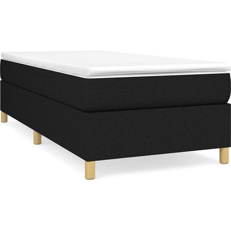 Maison Exclusive - Boxspringbettgestell Schwarz 90x200 cm Stoff (1/5)