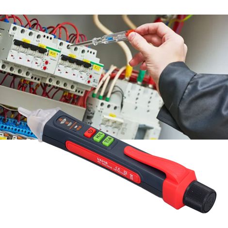 Testeur électrique multifonctionnel UA31B 121000 V, sans contact, détection de phase/neutre, alarme sonore et visuelle, testeur inductif de haute précision pour la détection de points de rupture (1/5)