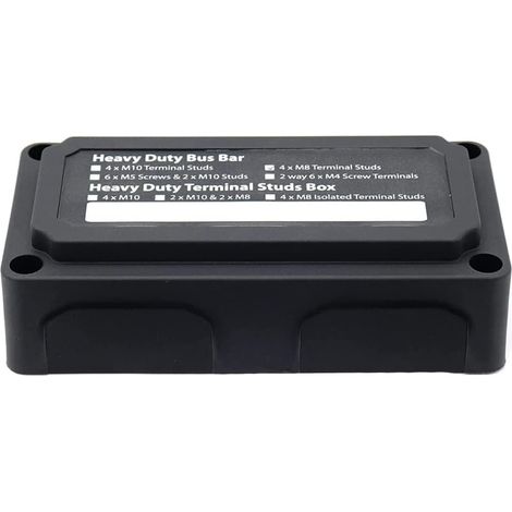 Bloc de Distribution électrique de Conception de Module Robuste 300A de avec Le Bloc de jonction de Batterie de borne de Goujons 4X M8 12V - 48V DC pour l'énergie Marine de Voiture Solaire (1/5)